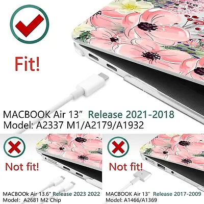 MacBook Air 13 Inch 2021 2020 2019 2018 Model A2337 M1 A2179 A1932 Pla Case For • $51.87