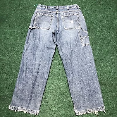 Vintage 90s Abercrombie & Fitch Carpenter Jeans Men’s 36R (36x31) Baggy Skater • $29.99