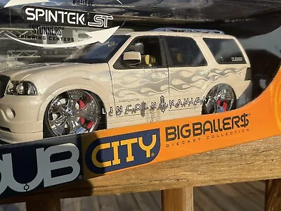 Jada Toys Dub City Big Ballers Rare 1:18 Scale Lincoln Navigator Nos 10/10 • $100