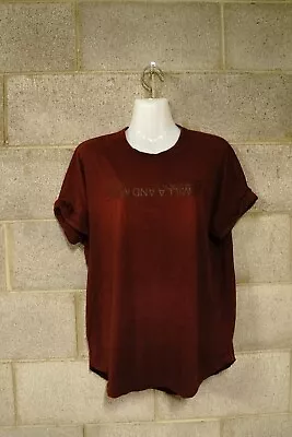 Camilla & Marc ‘organic Huntington 2.0 Tee’ Deep Mahogany T-shirt…size 10…vgc... • $40