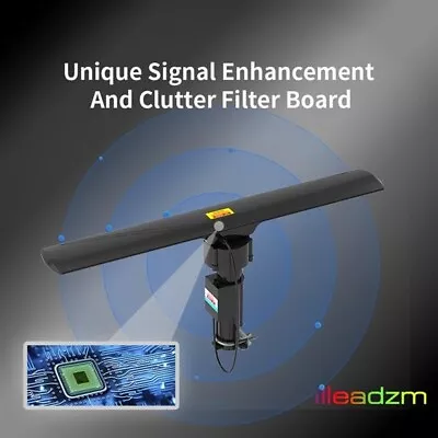 10000 110V 40-860MHz 20±3dB 350°Rotation UV Dual-band Outdoor Antenna Black • $31.99