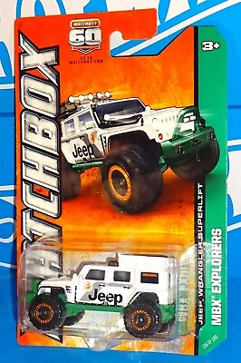 Matchbox 2013 MBX Explorers Series #115 Jeep Wrangler SuperLift White • $5.40