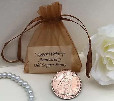 Copper Britannia Penny Gift For Copper (7th) Wedding Anniversary Card - 7 Years • £3.79