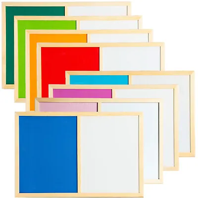 £21.50 • Buy Whiteboard Dry Wipe Magnetic & Cork Notice Board Coloured 2 Sizes OfficeCentre®