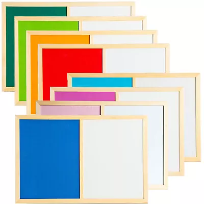 £21.50 • Buy Whiteboard Dry Wipe Magnetic & Cork Notice Board Coloured 2 Sizes OfficeCentre®