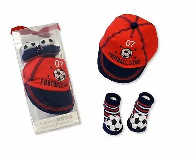 Baby Football Set-3D Socks And Football Cap Sets-xmas Baby First Football Sets • £7