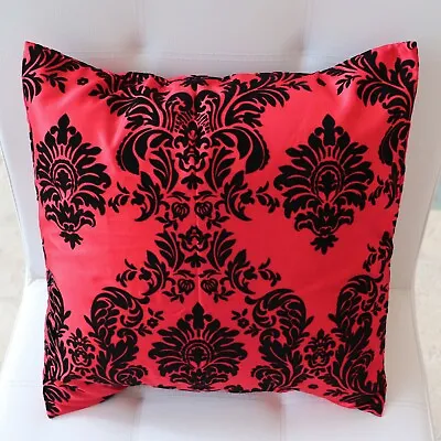 $12.50 • Buy Taffeta Damask Victorian Print Decorative Throw Pillow 18  X 18  Cushion Cover