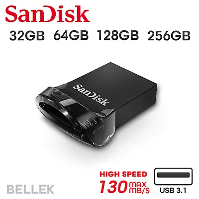 £5.99 • Buy SanDisk Ultra Fit USB 32GB 64GB 128GB 256GB 3.0 Flash Drive Memory Stick