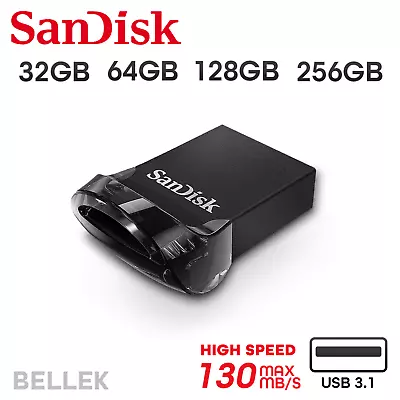 £5.99 • Buy SanDisk Ultra Fit USB 32GB 64GB 128GB 256GB 3.0 Flash Drive Memory Stick