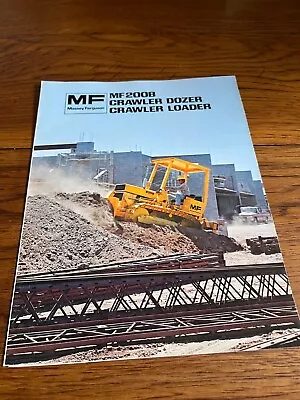 Massey Ferguson 200B Crawler Dozer & Loader Brochure FCCA • $21.99