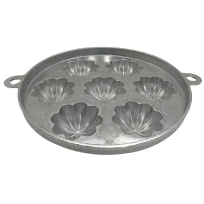 7 Flower Cavity Rare Madeleine Cornbread Turks Head Bahulu Sponge Cake Mold • £26.62