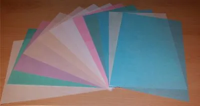 20 Sheets Of A4 Flavoured Edible Wafer Paper (rice Paper) In Mixed Colours+white • £7.90