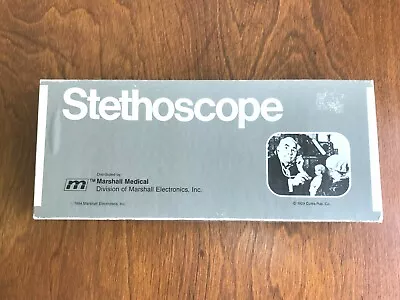 Vintage 1984 Marshall Medical Stethoscope 402 Dual Head  • $34.95