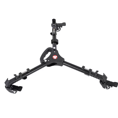  VX-600 Foldable Tripod Dolly 3 Wheels Stand Pulley Base Universal Ca HB0 • $90.43