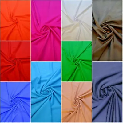 £8.99 • Buy Premium Quality Matt Plain Lycra - 4 Way - Stretch Swimwear Fabric Material. 
