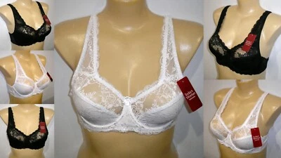 $29.95 • Buy Todays Woman Lace Underwire Non Contour Bras Side Support 14 16 18 20 B C D DD