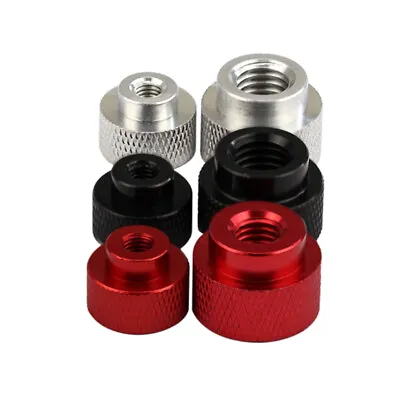 M5 M6 M8 M10 Aluminum Knurled Thumb Nut Through Hole Hand Step Nuts Screw Cap  • £1.94