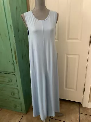 Daily Collection Womens Stretchy Sleeveless Blue Maxi Dress Large • $27.95