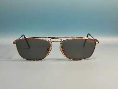 Vintage Carrera 5492 Multicolor Rectangular Sunglasses Made Austria 54/17 #893 • $59.45