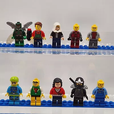 Lego Minifigures Lot Of 10 Miscellaneous Minifigures Genuine Lego Minifig #4 • $19.95