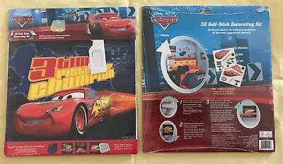 Disney Pixar Cars Mcqueen Removable 3D Self-stick Wall Decals With 3D Glasses • $8.20