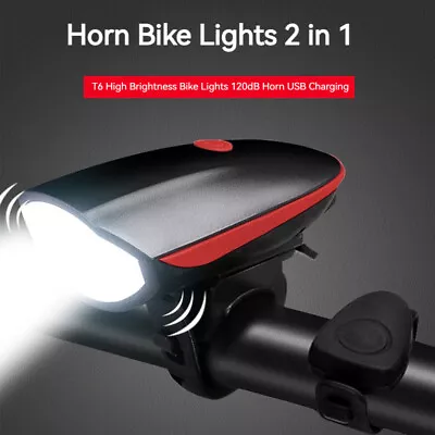 Waterproof Bike Light Rechargeable LED Bicycle USB Cycle Front Flash Headlight • $27.85