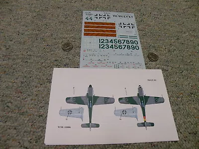 EagleCals  Decals 1/48 EC#123 48-123 Ta 152C JG 301 WNR 110006   F126 • $13.99