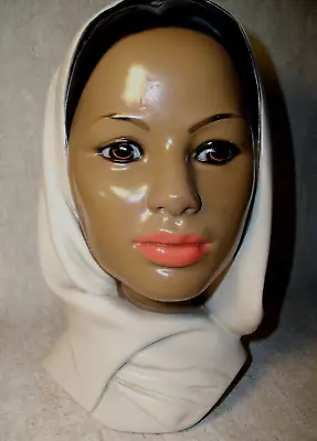 Vintage Chalk Ware Marwal Ladies Head Figurine Bust Wearing A Hijab • $36