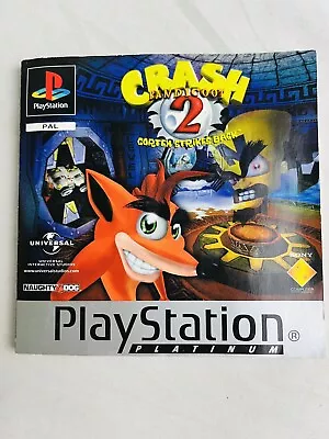 Crash Bandicoot 2 Cortex Strikes Back Manual PlayStation 1 Only No Game Or Case • £5