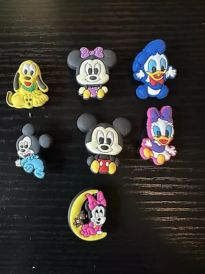 Disney Jibbitz Shoe Charm Lot Mickey Princess Minnie Donald Daisy Pluto 7 Charms • $9