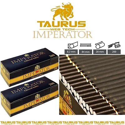 £40.99 • Buy 4000 X IMPERATOR BLACK Filter TUBES Tips Paper GOLD Smoking Cigarette Tobacco UK