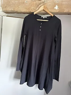 Cabbages And Roses Cotton Navy Blue Long Sleeves Dress Size 12~Pockets • $68.38