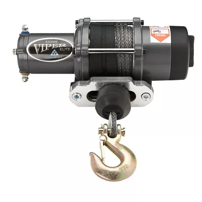 $309.99 • Buy VIPER Elite 3000lb ATV/UTV Winch W/ 40 Feet BLACK AmSteel-Blue Synthetic Rope