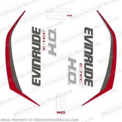 Fits Evinrude 250hp G2 E-Tec Decal Kit (Red) - 2015+ • $124.95