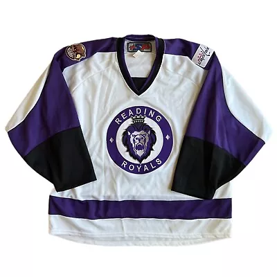 Reading Royals ECHL Minor League Hockey Jersey Size XL Bears & Capitals Patch • $106.24