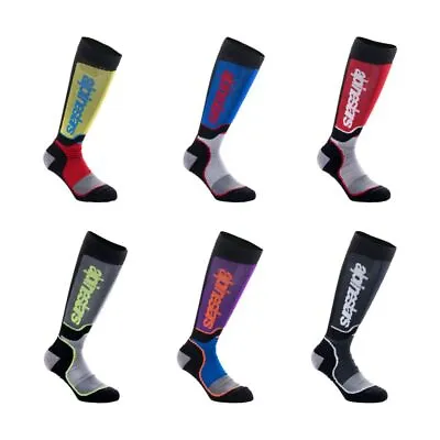 Alpinestars Youth Long Mx Pro Breathable Off Road Motocross Socks - Medium/Large • $19.95