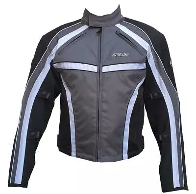 RKSports 5060 MENS WATERPROOF TEXTILE MOTORBIKE MOTORCYCLE JACKET CE ARMOUR • $37.32