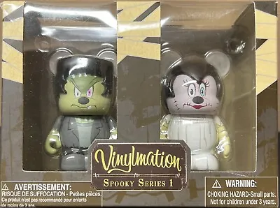 Disney Vinylmation 3  Spooky Series #1 Mickey Minnie Mouse Halloween 2 Pack Set • $20