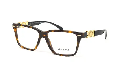 New VERSACE VE3335 5404 Brown Havana 56/14/140mm Authentic Eyeglasses • $129.95