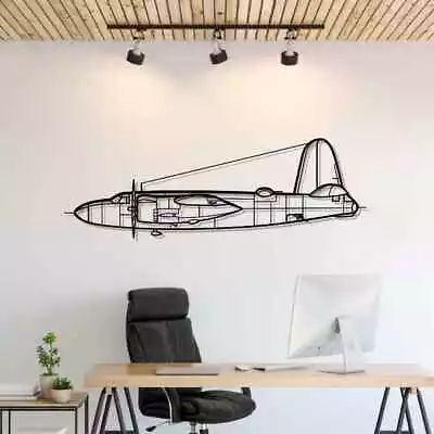 Wall Art Home Decor 3D Acrylic Metal Plane Aircraft USA Silhouette B-26 • $197.99