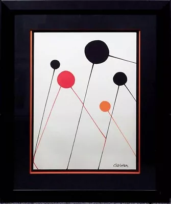 Alexander Calder  Balloons Lithograph On Paper Black Framed Signed In The Plate • $1000