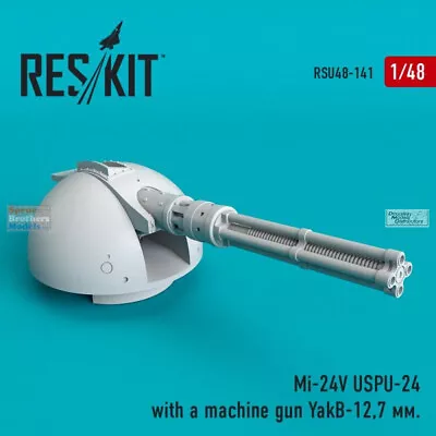 RESRSU480141U 1:48 ResKit Mi-24V Hind USPU-24 With YakB 12.7mm Machine Gun (ZVE • $14.34