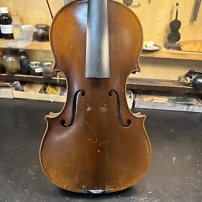 Old E Martin Strad Copy 4/4 Violin For Repair. • $375