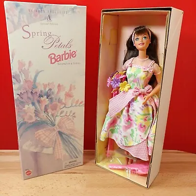 Vtg 1996 Spring Petals Barbie Avon Special Edition Exclusive Brunette NRFB New  • $18.77