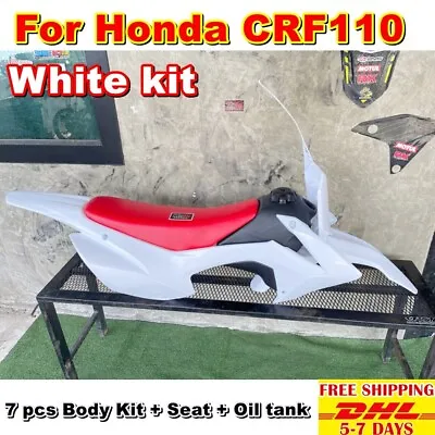 B13 White Body Kit For Honda Crf110f Plastic Ufo Fairing Replacement Bodywork • $470.40