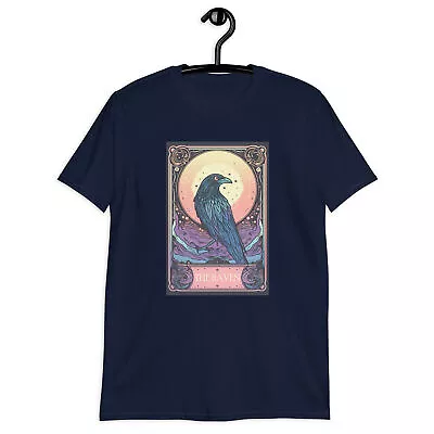 Tarot Card The Raven Adaptability Fearlessness Majestic Halloween Unisex T-Shirt • $18.99