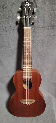 LUNA Mahogany Tattoo Concert Ukulele W/ Gig Bag • $60