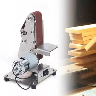 Belt Machine Grinder Mini Electric Belt Sander Diy Polishing Grinding Machine • $47.50