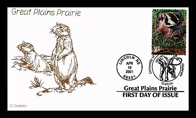 Dr Jim Stamps Us Cover Great Plains Prairie Fdc Pictorial Cancel Cl Cachet • $0.25