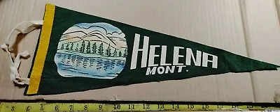 Vintage Helena Montana Felt Pennant 17.5   {cm435} • $48